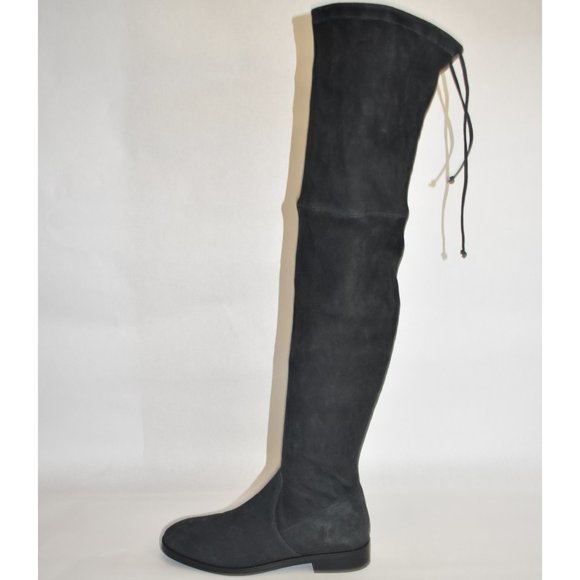 Stuart Weitzman Jocey Stretch Suede OTK Like Lowland Dark Gray Size 9 S0741